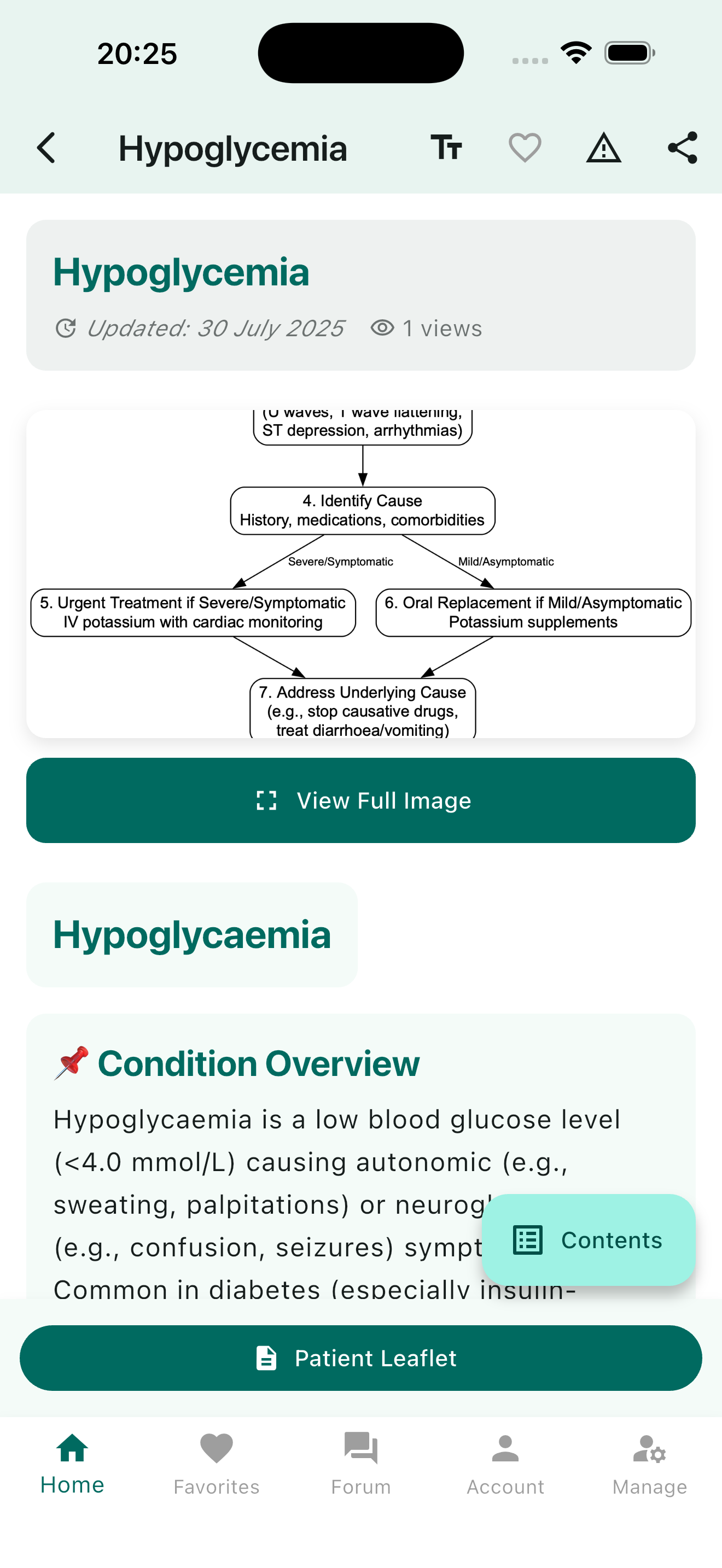 Clinical article viewer
