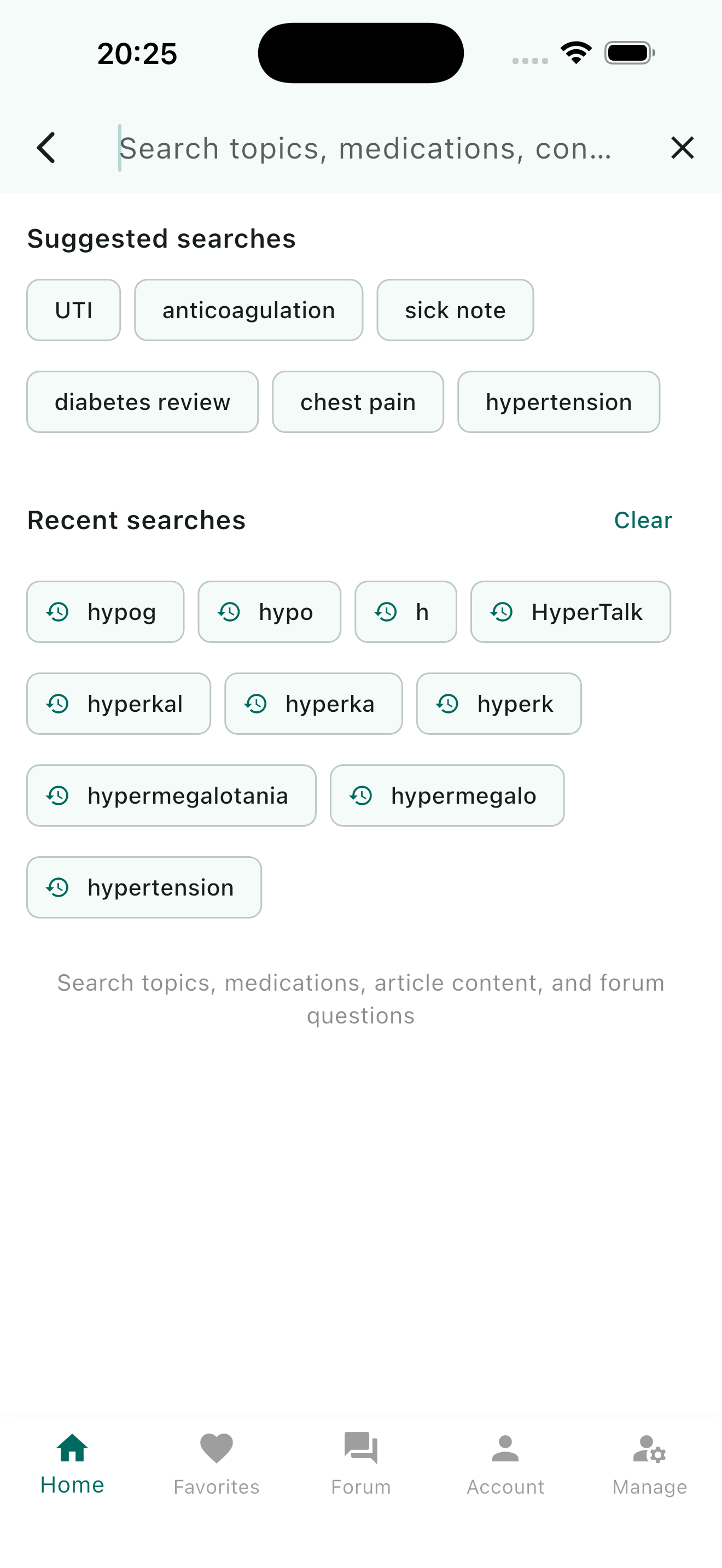Smart Search results