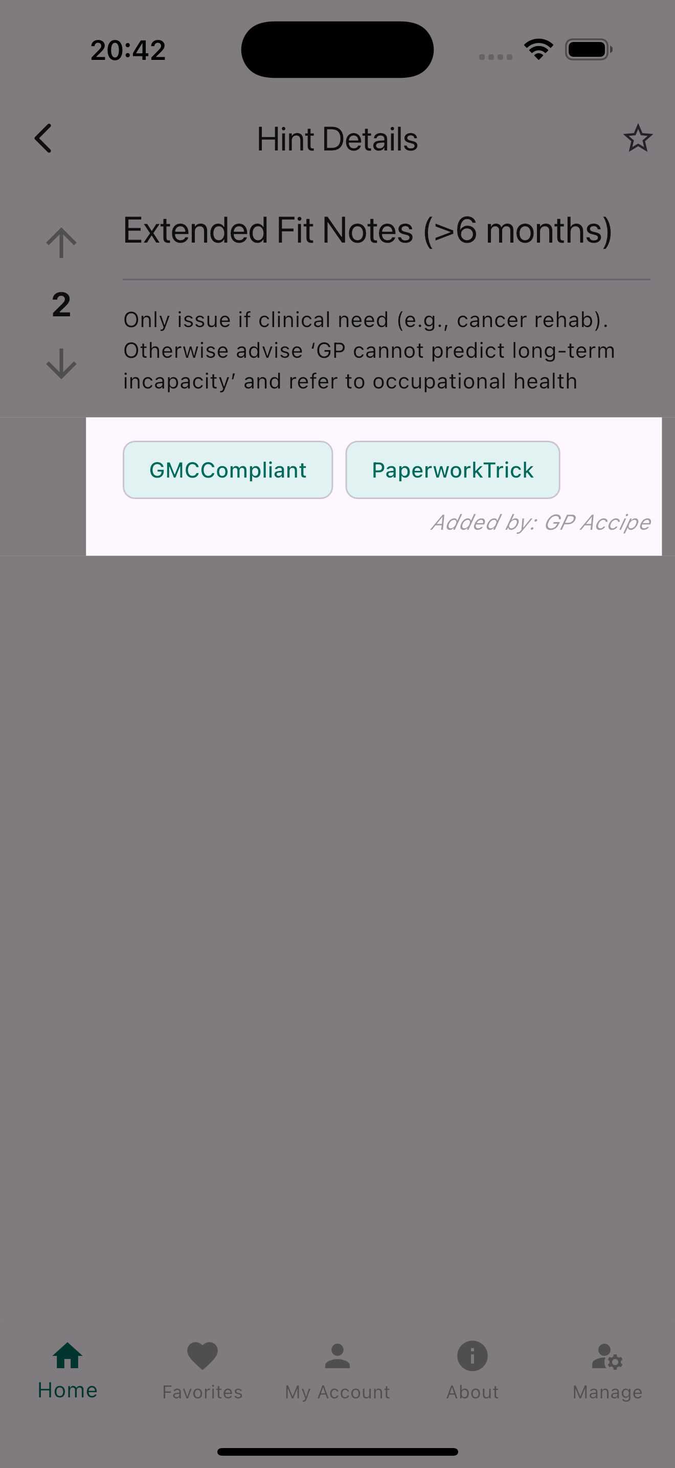 Filter hints by tag