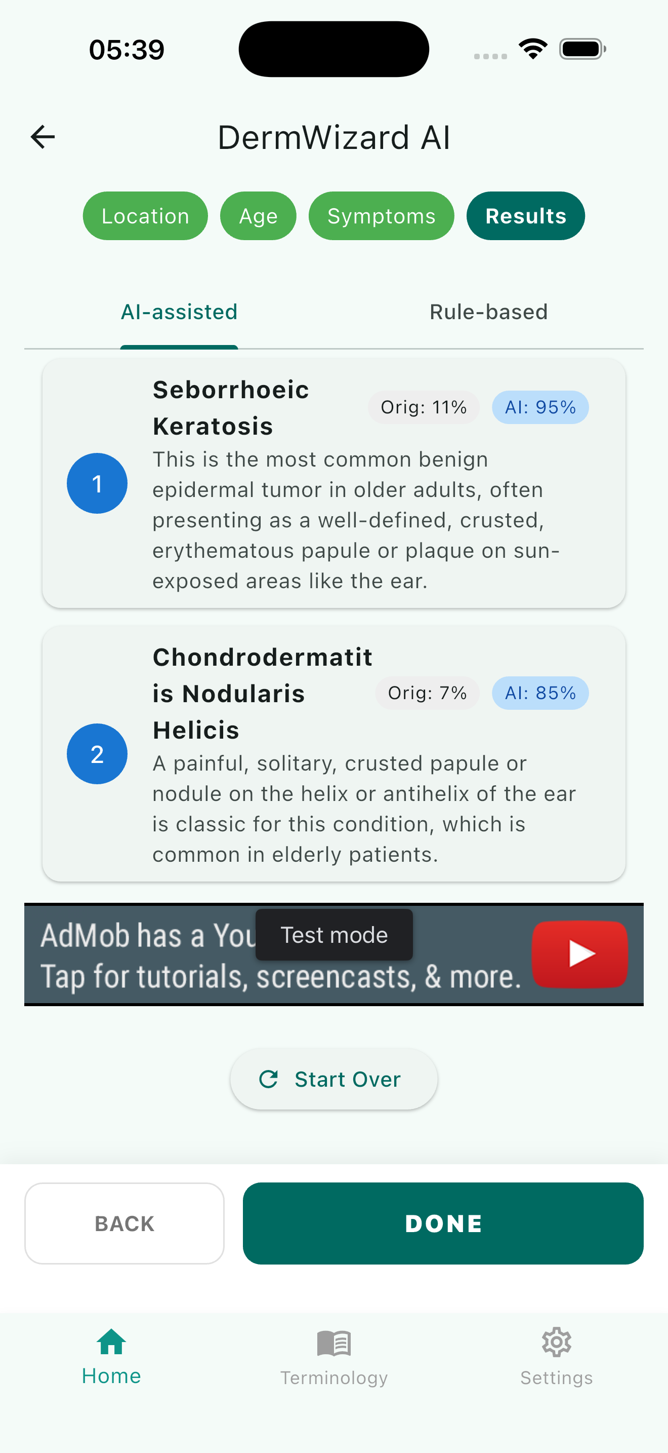 AI-ranked results with rationale