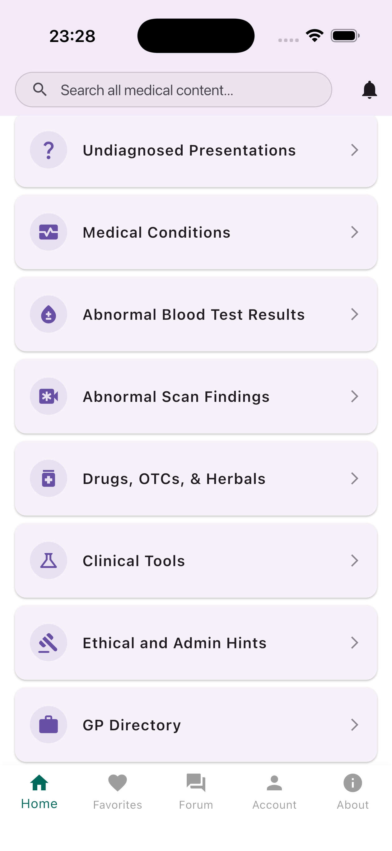 GP Accipe app on a smartphone